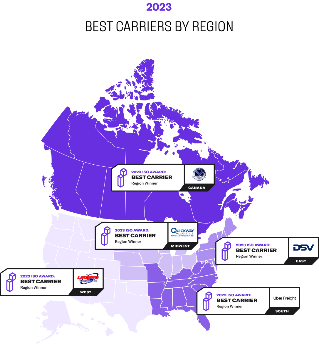 The BEst Carriers by Region in North America